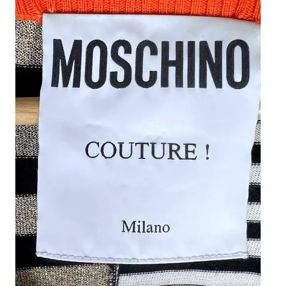 Moschino Couture Jeremy Scott US 6 Patchwork Wool Cardigan Sweater - Picture 10 of 14